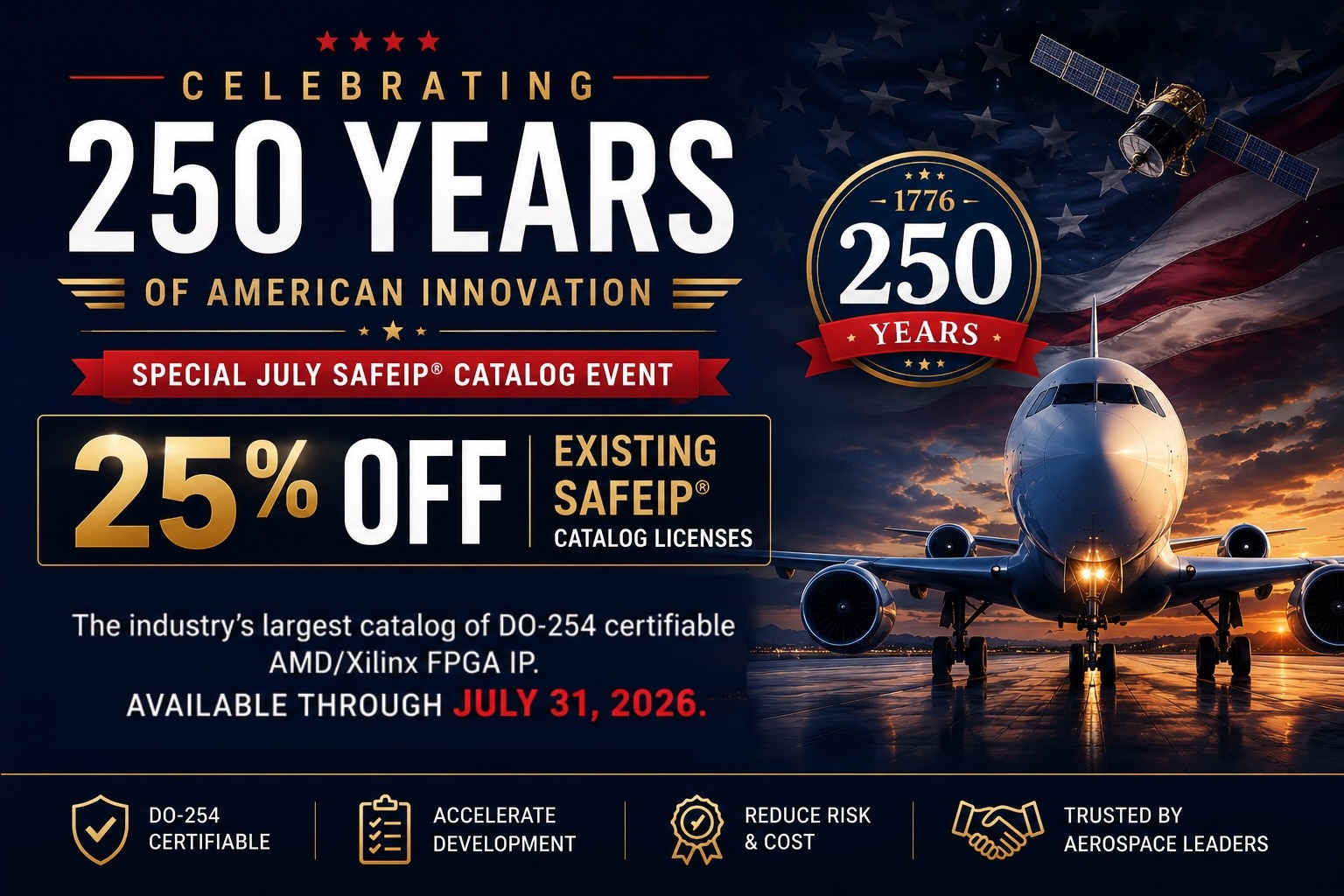 Save thousands of engineering hours, reduce program risk, and accelerate time to certification with Safe|P™ certifiable IP.